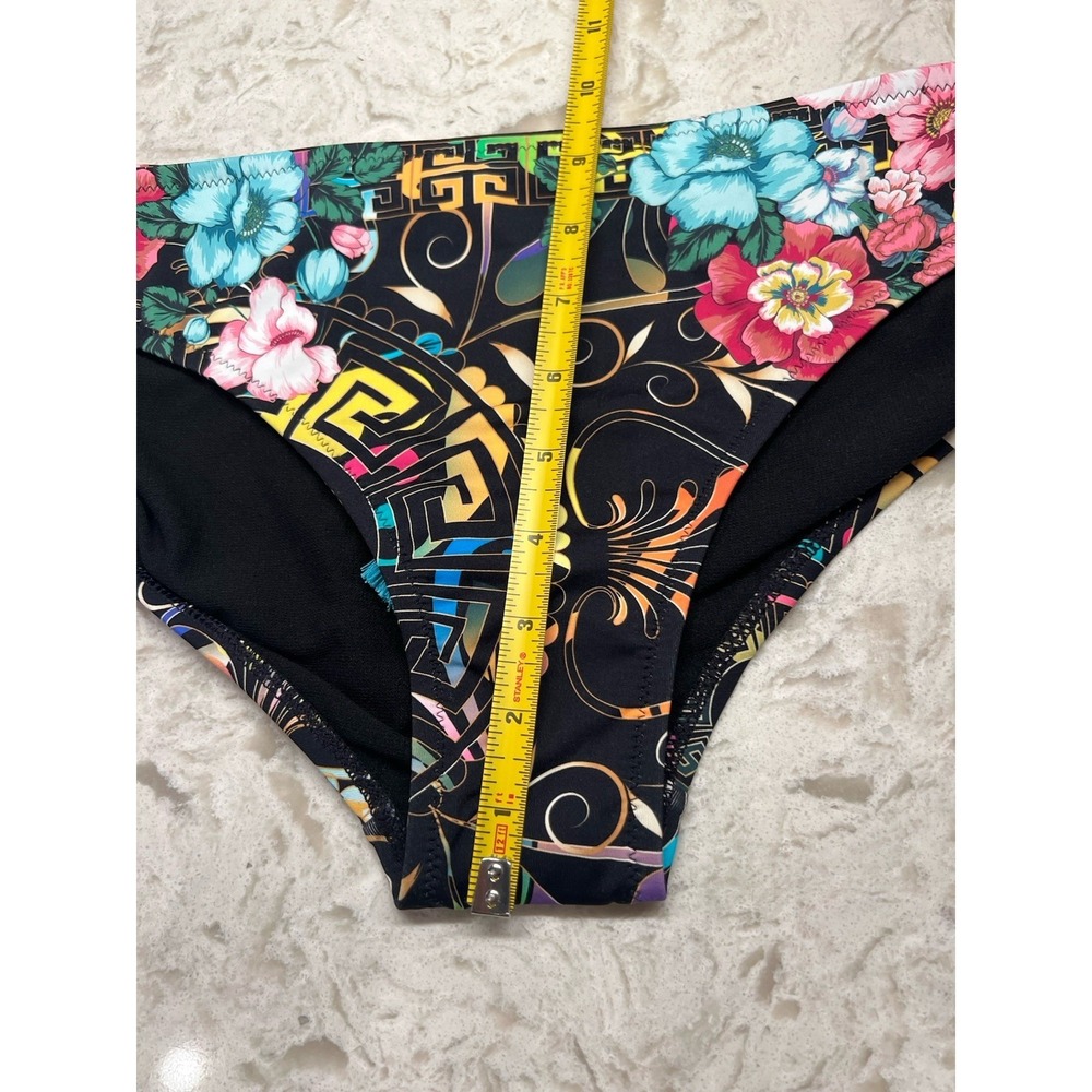 Johnny Was swim bikini bottom peace floral hipster vibrant beach pool boho XL - Picture 10 of 10
